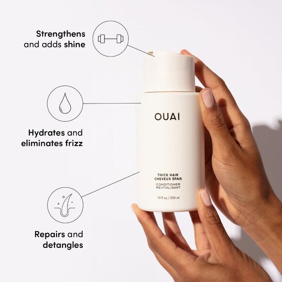 OUAI Thick Shampoo and Conditioner Set 10oz each - Picture 6 of 8